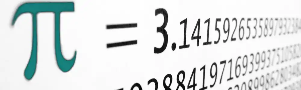 Pi-Symbol und Zahlen